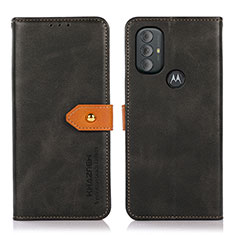 Funda de Cuero Cartera con Soporte Carcasa N07P para Motorola Moto G Play (2023) Negro