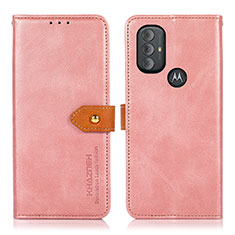 Funda de Cuero Cartera con Soporte Carcasa N07P para Motorola Moto G Play Gen 2 Rosa