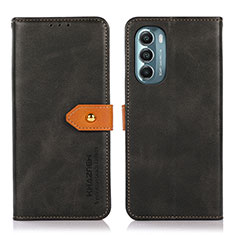 Funda de Cuero Cartera con Soporte Carcasa N07P para Motorola Moto G Stylus (2022) 4G Negro