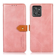 Funda de Cuero Cartera con Soporte Carcasa N07P para Motorola ThinkPhone 5G Rosa