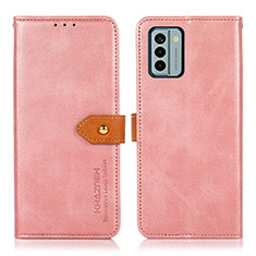 Funda de Cuero Cartera con Soporte Carcasa N07P para Nokia G22 Rosa