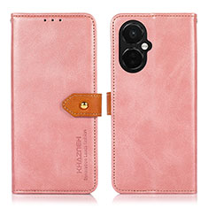 Funda de Cuero Cartera con Soporte Carcasa N07P para OnePlus Nord CE 3 5G Rosa