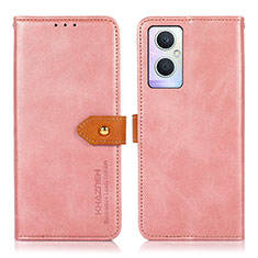 Funda de Cuero Cartera con Soporte Carcasa N07P para Oppo A96 5G Rosa