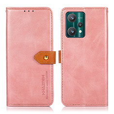 Funda de Cuero Cartera con Soporte Carcasa N07P para Realme 9 5G Rosa