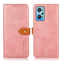 Funda de Cuero Cartera con Soporte Carcasa N07P para Realme GT Neo2 5G Rosa