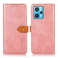 Funda de Cuero Cartera con Soporte Carcasa N07P para Realme Narzo 50 Pro 5G Rosa