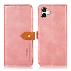 Funda de Cuero Cartera con Soporte Carcasa N07P para Samsung Galaxy A04 4G Rosa