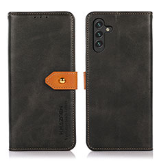 Funda de Cuero Cartera con Soporte Carcasa N07P para Samsung Galaxy A04s Negro