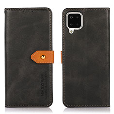 Funda de Cuero Cartera con Soporte Carcasa N07P para Samsung Galaxy F12 Negro