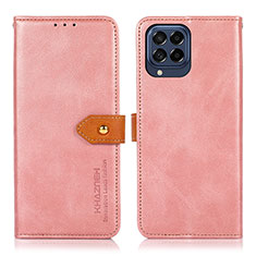 Funda de Cuero Cartera con Soporte Carcasa N07P para Samsung Galaxy M53 5G Rosa