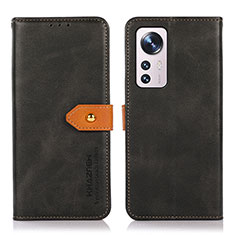 Funda de Cuero Cartera con Soporte Carcasa N07P para Xiaomi Mi 12 Lite 5G Negro