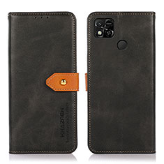 Funda de Cuero Cartera con Soporte Carcasa N07P para Xiaomi POCO C31 Negro