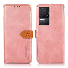 Funda de Cuero Cartera con Soporte Carcasa N07P para Xiaomi Redmi K50 Pro 5G Rosa