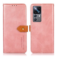 Funda de Cuero Cartera con Soporte Carcasa N07P para Xiaomi Redmi K50 Ultra 5G Rosa