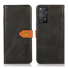 Funda de Cuero Cartera con Soporte Carcasa N07P para Xiaomi Redmi Note 11 Pro 5G Negro