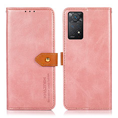 Funda de Cuero Cartera con Soporte Carcasa N07P para Xiaomi Redmi Note 12 Pro 4G Rosa