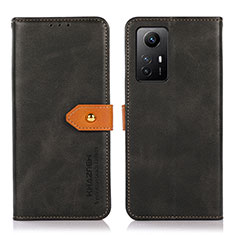 Funda de Cuero Cartera con Soporte Carcasa N07P para Xiaomi Redmi Note 12S Negro