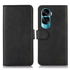 Funda de Cuero Cartera con Soporte Carcasa N08P para Huawei Honor 90 Lite 5G Negro