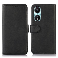 Funda de Cuero Cartera con Soporte Carcasa N08P para Huawei Honor X5 Plus Negro