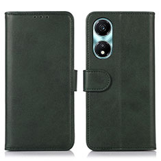 Funda de Cuero Cartera con Soporte Carcasa N08P para Huawei Honor X5 Plus Verde