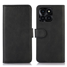 Funda de Cuero Cartera con Soporte Carcasa N08P para Huawei Honor X8b Negro