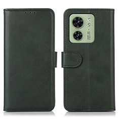 Funda de Cuero Cartera con Soporte Carcasa N08P para Motorola Moto Edge (2023) 5G Verde