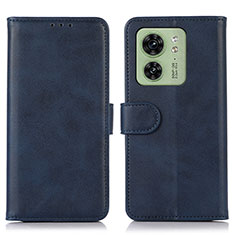 Funda de Cuero Cartera con Soporte Carcasa N08P para Motorola Moto Edge 40 5G Azul