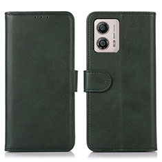 Funda de Cuero Cartera con Soporte Carcasa N08P para Motorola Moto G53y 5G Verde