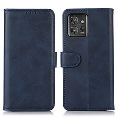 Funda de Cuero Cartera con Soporte Carcasa N08P para Motorola ThinkPhone 5G Azul