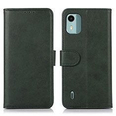 Funda de Cuero Cartera con Soporte Carcasa N08P para Nokia C12 Plus Verde