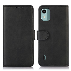 Funda de Cuero Cartera con Soporte Carcasa N08P para Nokia C12 Pro Negro