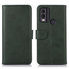 Funda de Cuero Cartera con Soporte Carcasa N08P para Nokia C22 Verde