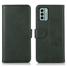 Funda de Cuero Cartera con Soporte Carcasa N08P para Nokia G22 Verde