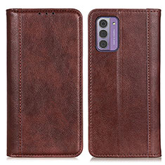 Funda de Cuero Cartera con Soporte Carcasa N08P para Nokia G310 5G Marron