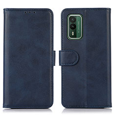 Funda de Cuero Cartera con Soporte Carcasa N08P para Nokia XR21 Azul