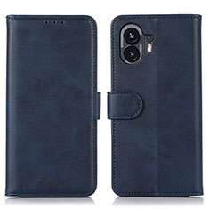 Funda de Cuero Cartera con Soporte Carcasa N08P para Nothing Phone 2 Azul