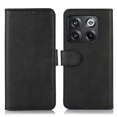 Funda de Cuero Cartera con Soporte Carcasa N08P para OnePlus 10T 5G Negro