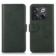 Funda de Cuero Cartera con Soporte Carcasa N08P para OnePlus 10T 5G Verde