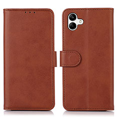 Funda de Cuero Cartera con Soporte Carcasa N08P para Samsung Galaxy A04 4G Marron