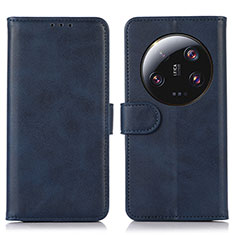 Funda de Cuero Cartera con Soporte Carcasa N08P para Xiaomi Mi 13 Ultra 5G Azul