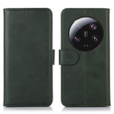 Funda de Cuero Cartera con Soporte Carcasa N08P para Xiaomi Mi 13 Ultra 5G Verde