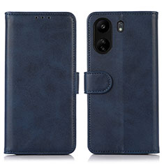 Funda de Cuero Cartera con Soporte Carcasa N08P para Xiaomi Redmi 13C Azul