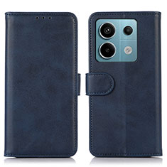 Funda de Cuero Cartera con Soporte Carcasa N08P para Xiaomi Redmi Note 13 Pro 5G Azul