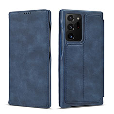 Funda de Cuero Cartera con Soporte Carcasa N09 para Samsung Galaxy Note 20 Ultra 5G Azul