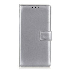 Funda de Cuero Cartera con Soporte Carcasa N16 para Huawei P40 Pro+ Plus Plata