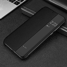 Funda de Cuero Cartera con Soporte Carcasa P01 para Huawei Mate 20 Lite Negro