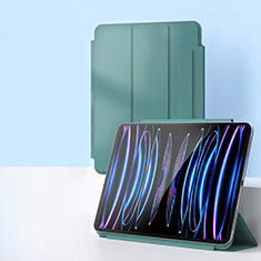 Funda de Cuero Cartera con Soporte Carcasa P03 para Apple iPad Pro 11 (2020) Verde