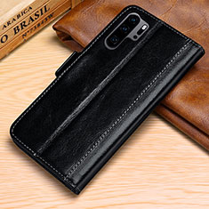 Funda de Cuero Cartera con Soporte Carcasa P03 para Huawei P30 Pro New Edition Negro