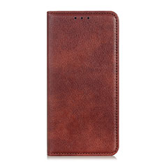 Funda de Cuero Cartera con Soporte Carcasa para Alcatel 1X (2019) Marron