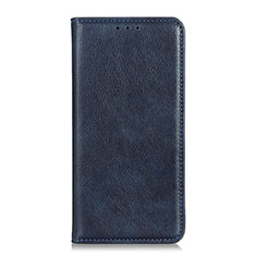 Funda de Cuero Cartera con Soporte Carcasa para Alcatel 3 (2019) Azul